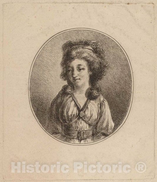 Art Print : Vivant Denon, Anne-DorothÃ©e, Duchesse de Courlande, 1790s - Vintage Wall Art