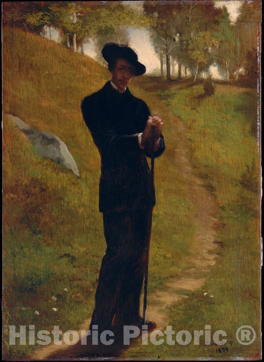 Art Print : John La Farge - Portrait of The Painter : Vintage Wall Art