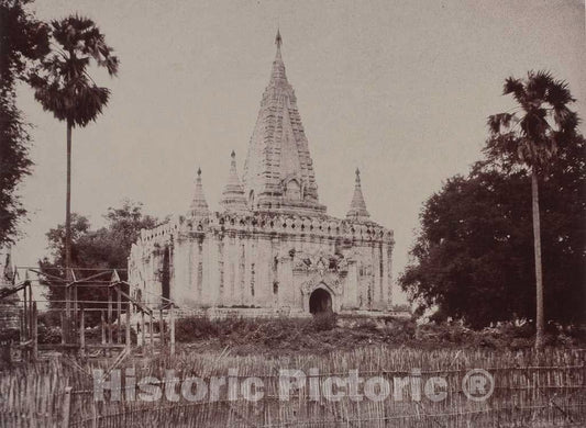 Art Print : Linnaeus Tripe, Thayet Myo: Pagoda on The South of Cantonment, August 8, 1855 - Vintage Wall Art