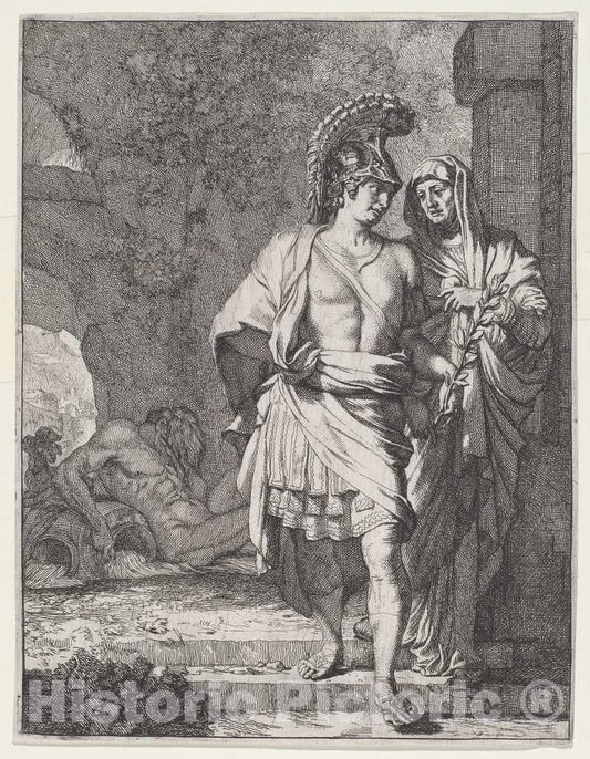 Art Print : Gerard de Lairesse, Aeneas and The Sibyl, c. 1670 - Vintage Wall Art