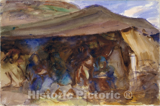 Art Print : John Singer Sargent - Bedouin Tent : Vintage Wall Art