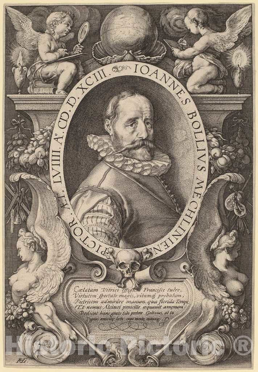 Art Print : Hendrik Goltzius, Hans BOL, 1593 - Vintage Wall Art