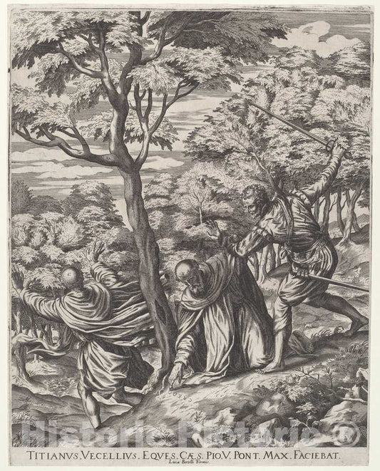 Art Print : Cort, After Titian, The Martyrdom of Saint Peter, 1567 - Vintage Wall Art