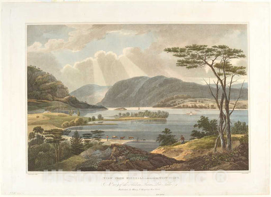 Art Print : Hill After Guy Wall, View from Fishkill Looking to West Point, 1825 - Vintage Wall Art