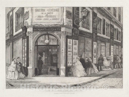 Art Print : PotÃ©mont, SiÃ¨ge de la SociÃ©tÃ© des Aquafortistes, 1864 - Vintage Wall Art
