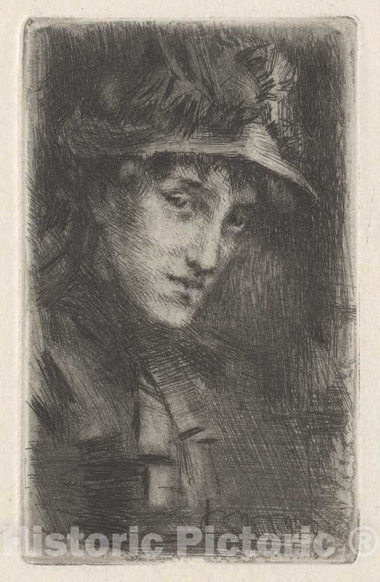 Art Print : Luigi Conconi, Ada, 1880 - Vintage Wall Art