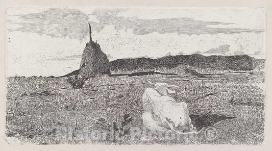 Art Print : Giovanni Fattori, Holy Cow [Pio bove], c.1889 - Vintage Wall Art