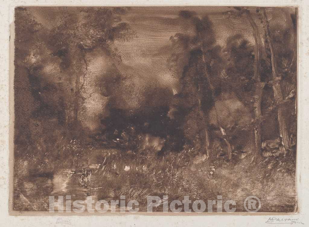 Art Print : Pompeo Mariani, at Zelata [Alla Zelata], c. 1898 - Vintage Wall Art