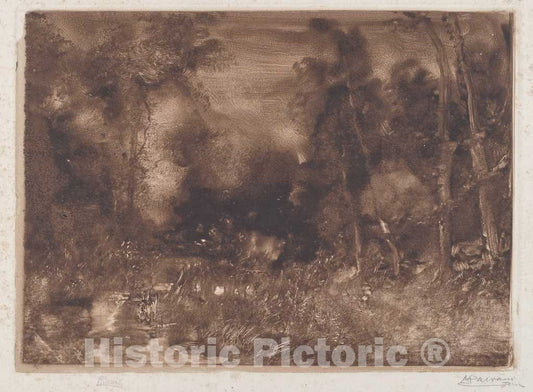 Art Print : Pompeo Mariani, at Zelata [Alla Zelata], c. 1898 - Vintage Wall Art