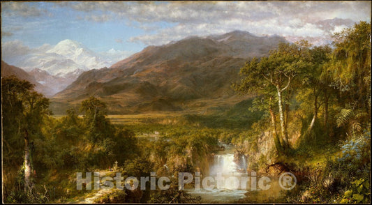 Art Print : Frederic Edwin Church - Heart of The Andes : Vintage Wall Art