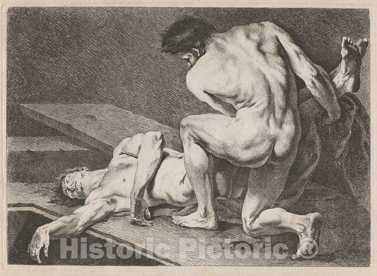 Art Print : Carle Van Loo, an Entombment, c. 1743 - Vintage Wall Art