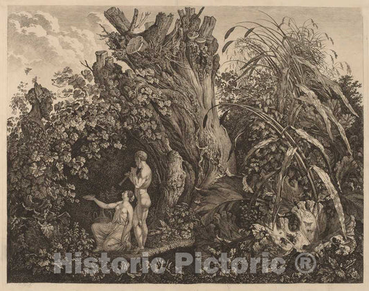 Art Print : Carl Wilhelm Kolbe, an Offering to Pan, c. 1810 - Vintage Wall Art