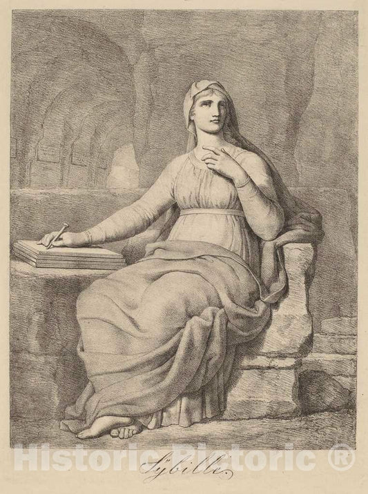 Art Print : Simon Petrus Klotz, Sibylle (Sibyl) - Vintage Wall Art