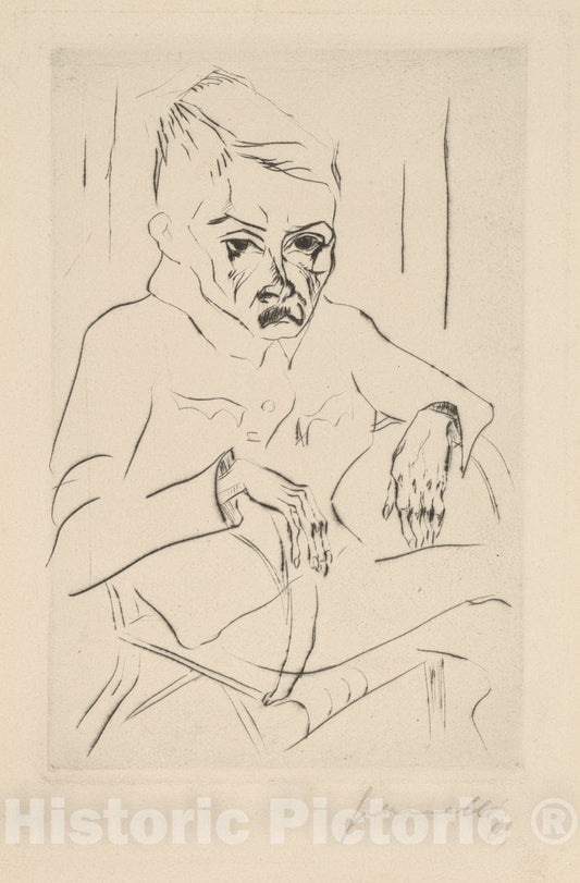 Art Print : Walter GramattÃ©, Tired Soldier I, 1919 - Vintage Wall Art
