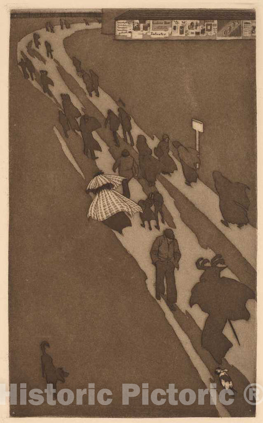 Art Print : Eugen Kirchner, November, 1896 - Vintage Wall Art
