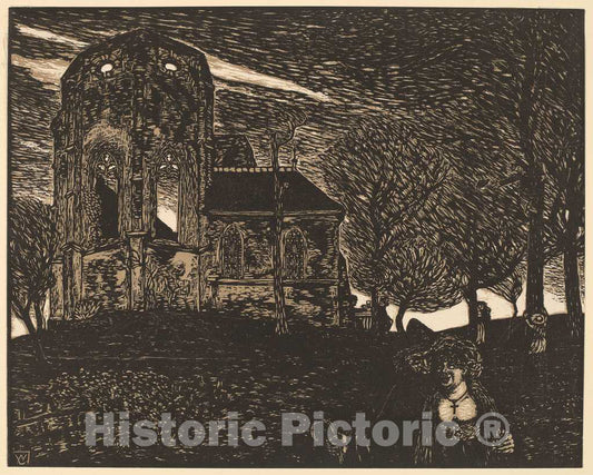 Art Print : Wilhelm Laage, Springtime Storm, 1899 - Vintage Wall Art