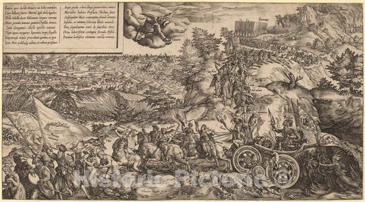 Art Print : Hendrik Goltzius, Allegory of War, 1578 - Vintage Wall Art