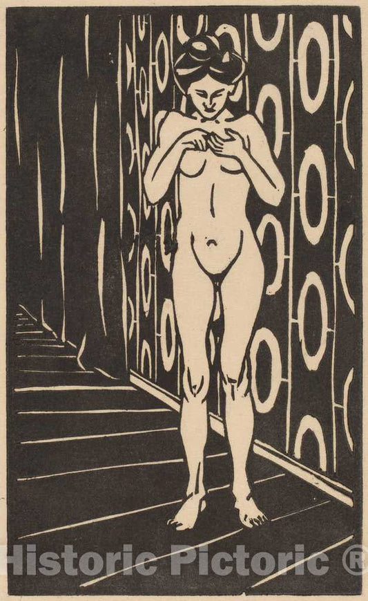 Art Print : Ernst Ludwig Kirchner, The Finger Game, 1905 - Vintage Wall Art