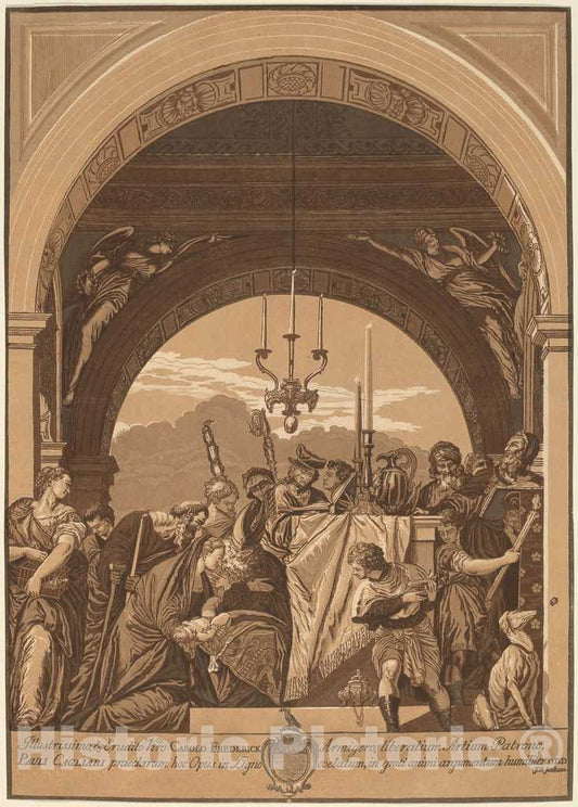 Art Print : Jackson, After Veronese, The Presentation in The Temple, 1739 - Vintage Wall Art