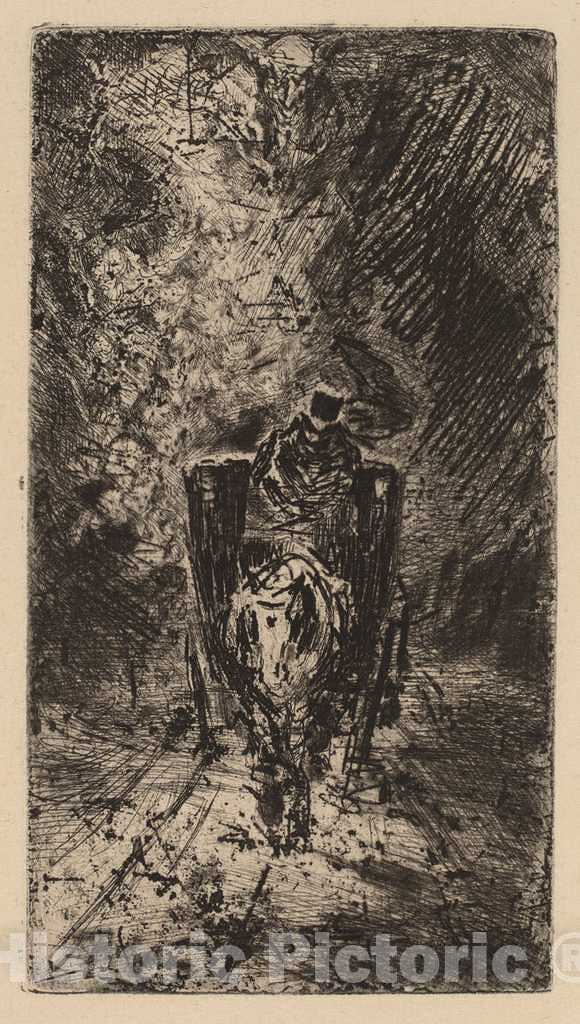Art Print : FÃ©lix-Hilaire Buhot, Spleen et IdÃ©al, c. 1876 - Vintage Wall Art