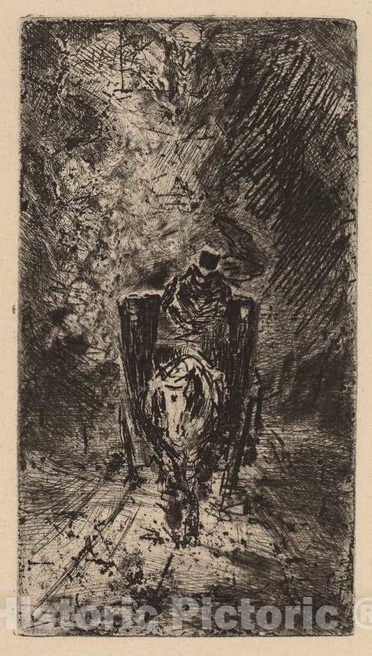Art Print : FÃ©lix-Hilaire Buhot, Spleen et IdÃ©al, c. 1876 - Vintage Wall Art
