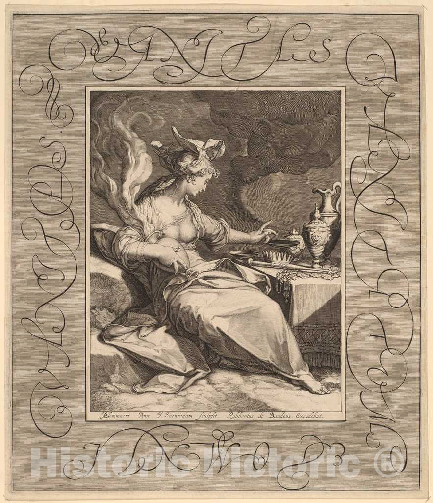 Art Print : Saenredam, After Bloemaert, Vanitas, Vanitatum et Omnia Vanitas - Vintage Wall Art