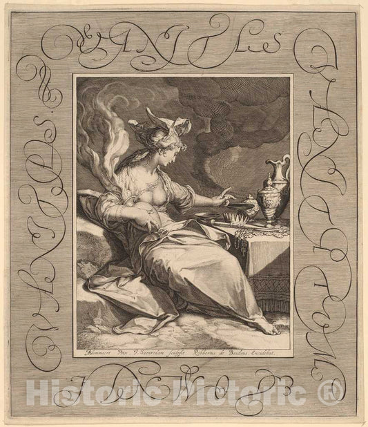 Art Print : Saenredam, After Bloemaert, Vanitas, Vanitatum et Omnia Vanitas - Vintage Wall Art