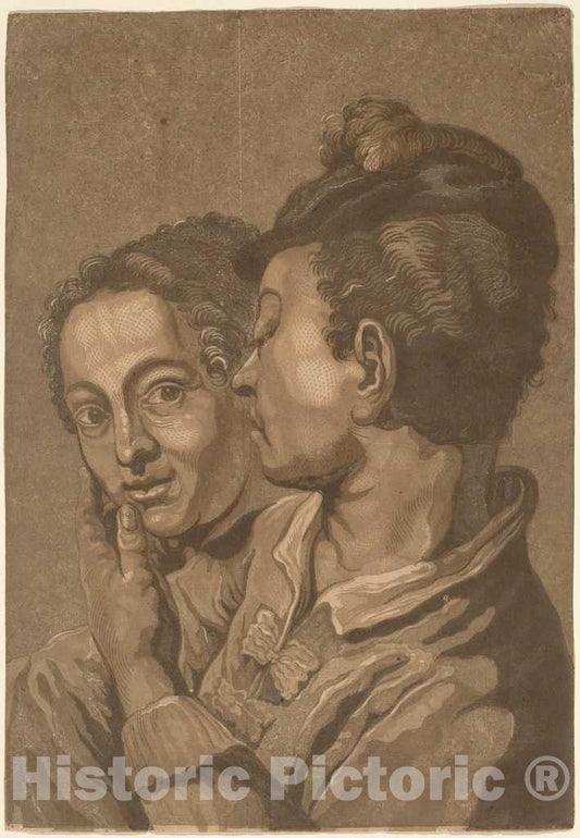 Art Print : Jackson, After Battista Piazzetta, Two Lovers - Vintage Wall Art