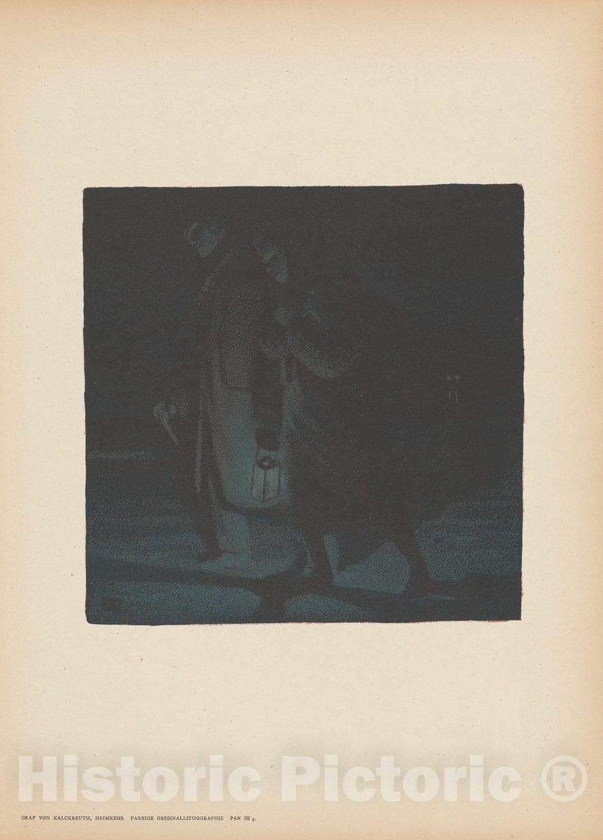 Art Print : Leopold von Kalckreuth, Heimkehr (Homecoming), 1897 - Vintage Wall Art