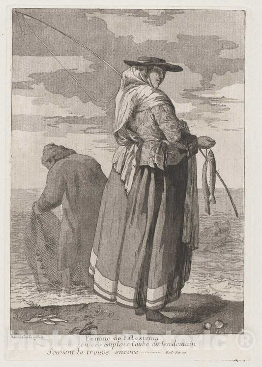 Art Print : Giovanni David, Femme de Palestrina (Woman from Palestrina), 1775 - Vintage Wall Art
