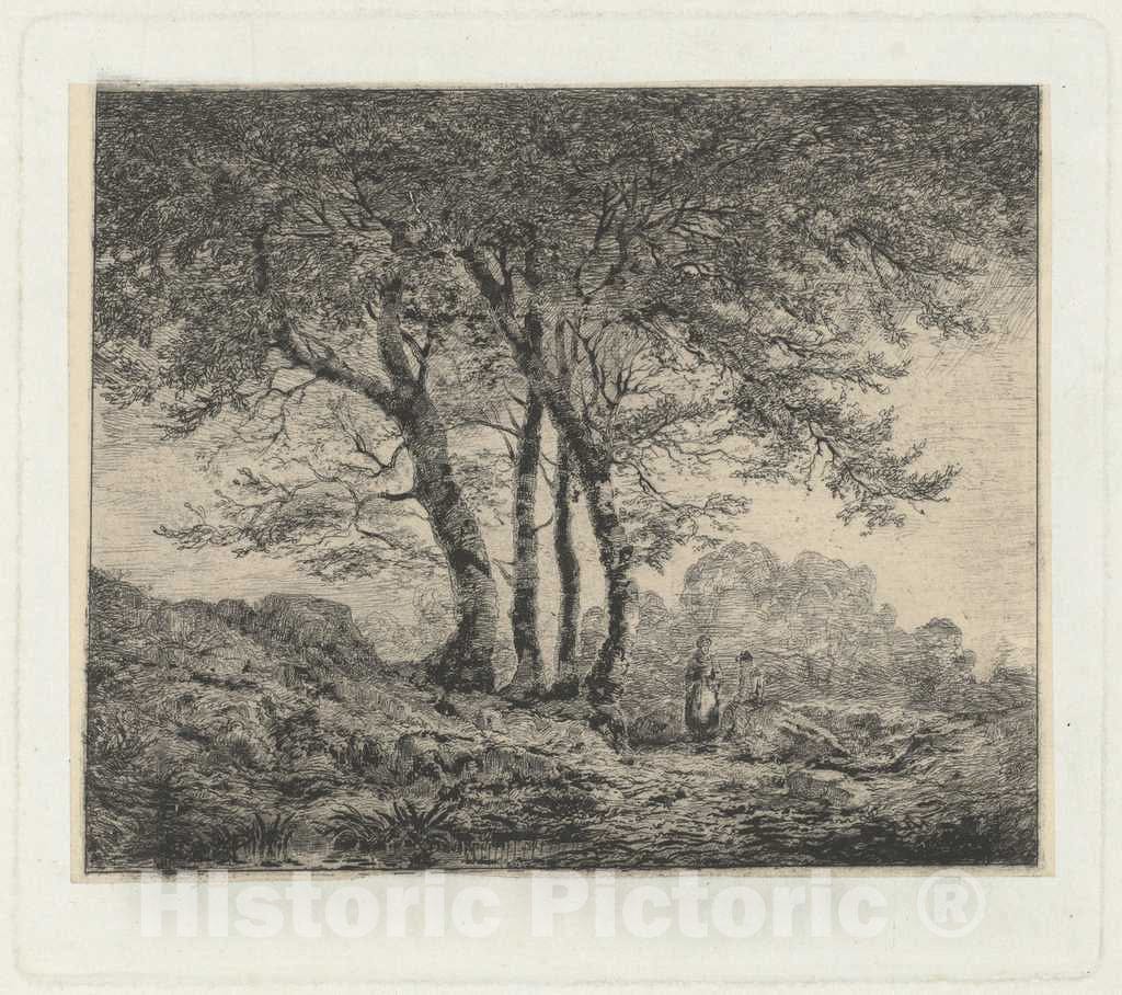 Art Print : Edoardo Perotti, in Montagna (in The Mountains), c. 1870 - Vintage Wall Art