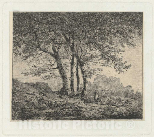 Art Print : Edoardo Perotti, in Montagna (in The Mountains), c. 1870 - Vintage Wall Art