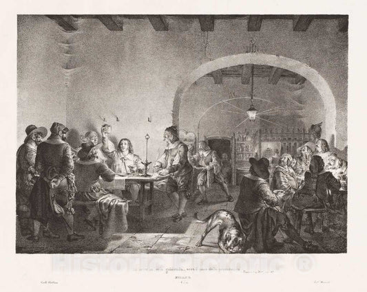 Art Print : Gallo Gallina, I Held It Aloft and Cried, Behold The Bread of Divine Providence!, 1828-1830 - Vintage Wall Art