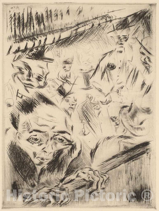 Art Print : Walter GramattÃ©, Robert in The Theater, 1918 - Vintage Wall Art