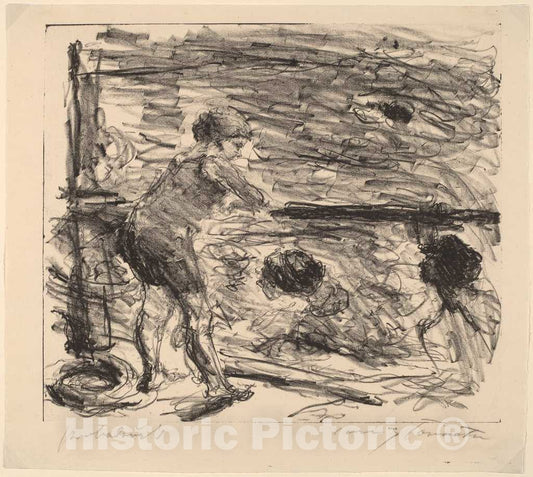 Art Print : Lovis Corinth, The Bath House (Badeanstalt), 1920 - Vintage Wall Art