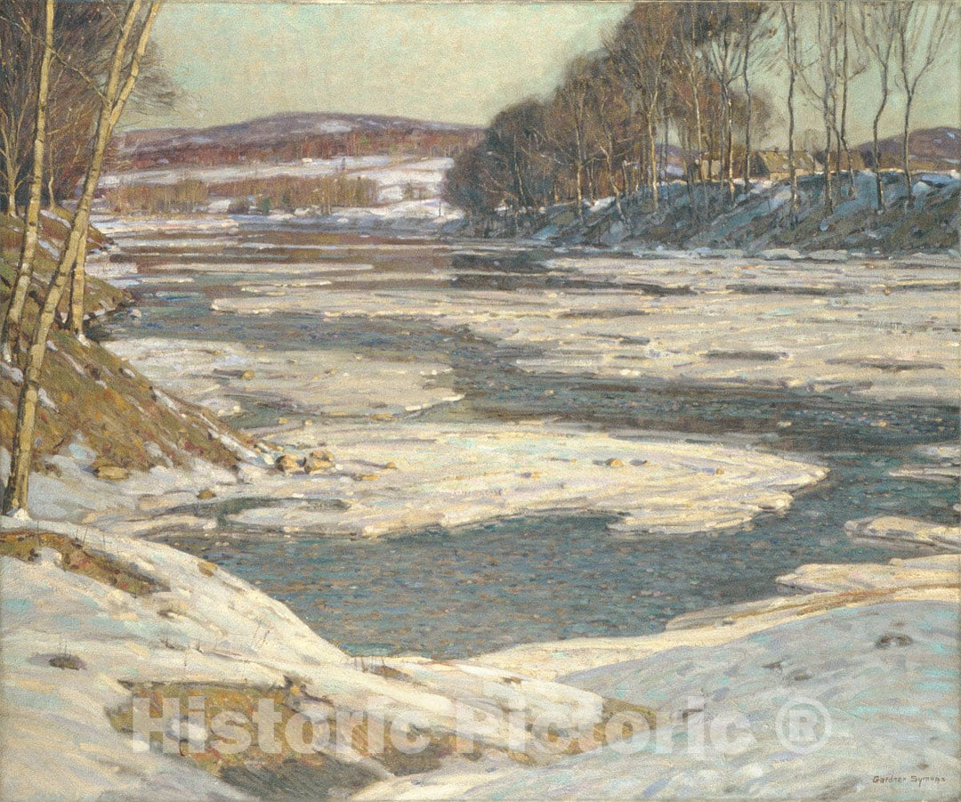Art Print : George Gardner Symons - an Opalescent River : Vintage Wall Art
