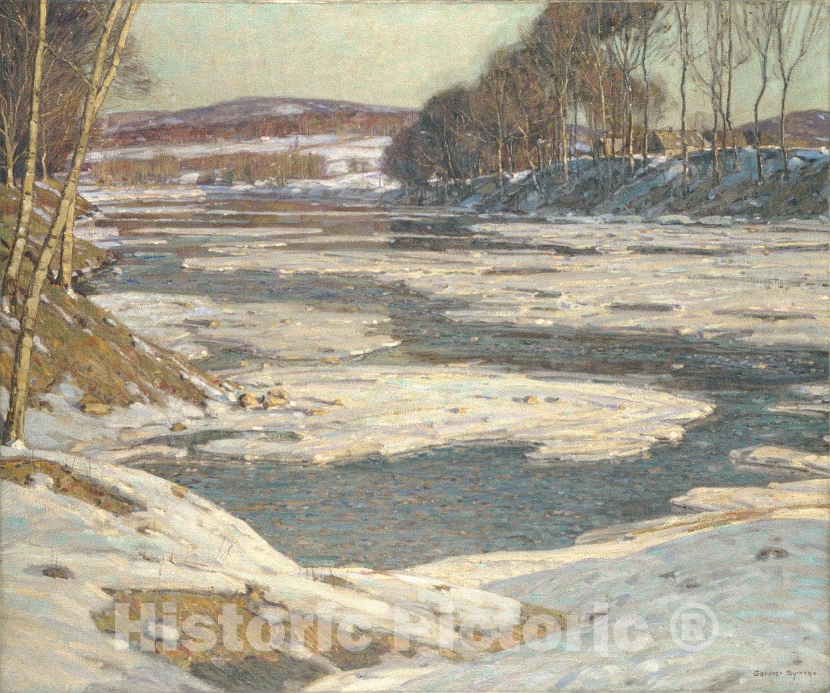 Art Print : George Gardner Symons - an Opalescent River : Vintage Wall Art