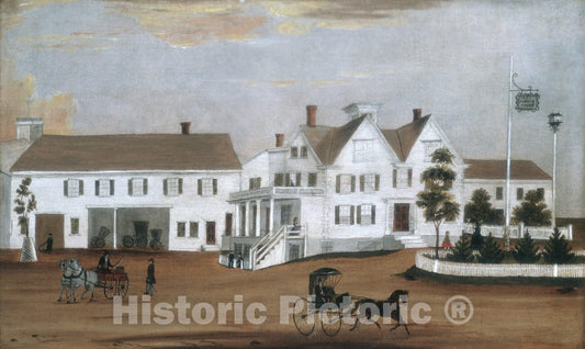Art Print : Hudson House : Vintage Wall Art