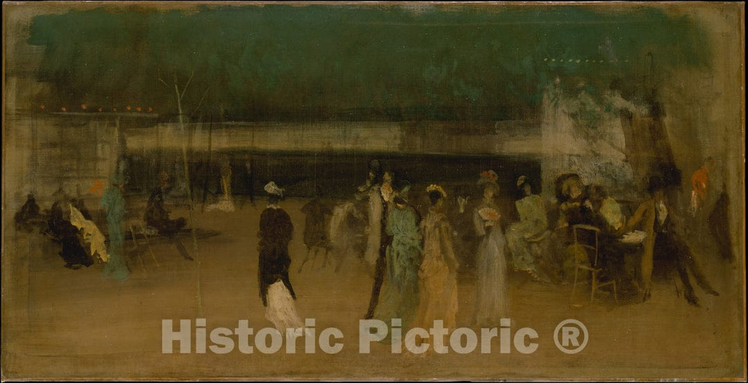 Art Print : James McNeill Whistler - Cremorne Gardens, No. 2 : Vintage Wall Art