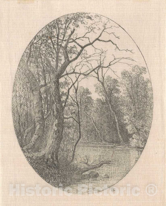 Art Print : Carl C. Brenner, On Laurel Creek, 1870s-1880s - Vintage Wall Art