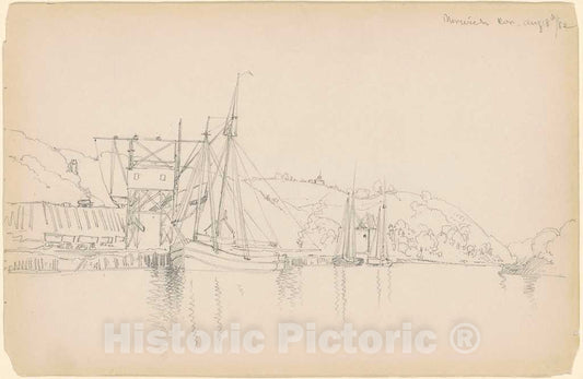 Art Print : Peter Moran, Norwich, Connecticut, 1882 - Vintage Wall Art