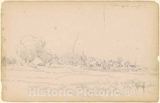 Art Print : Peter Moran, Newburyport, 1882 - Vintage Wall Art