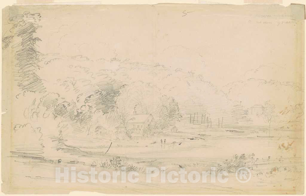 Art Print : William Sidney Mount, Long Island, New York, c. 1850s - Vintage Wall Art