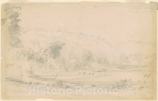 Art Print : William Sidney Mount, Long Island, New York, c. 1850s - Vintage Wall Art
