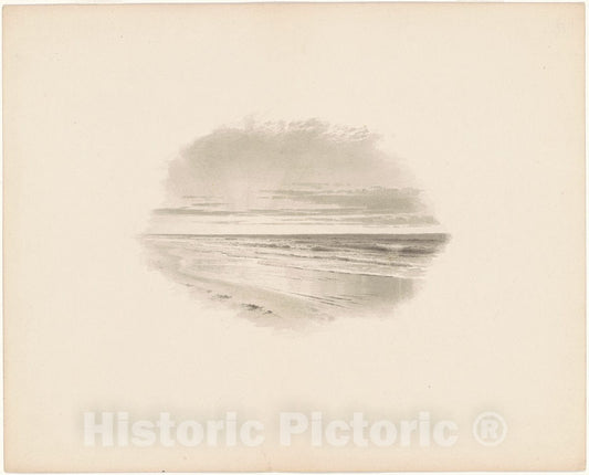Art Print : William Trost Richards, Seascape, c. 1890s - Vintage Wall Art