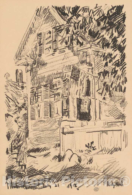 Art Print : Childe Hassam, The Service Flag, 1918 - Vintage Wall Art