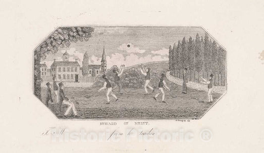 Art Print : John Cheney, Reward of Merit, 1821 - Vintage Wall Art