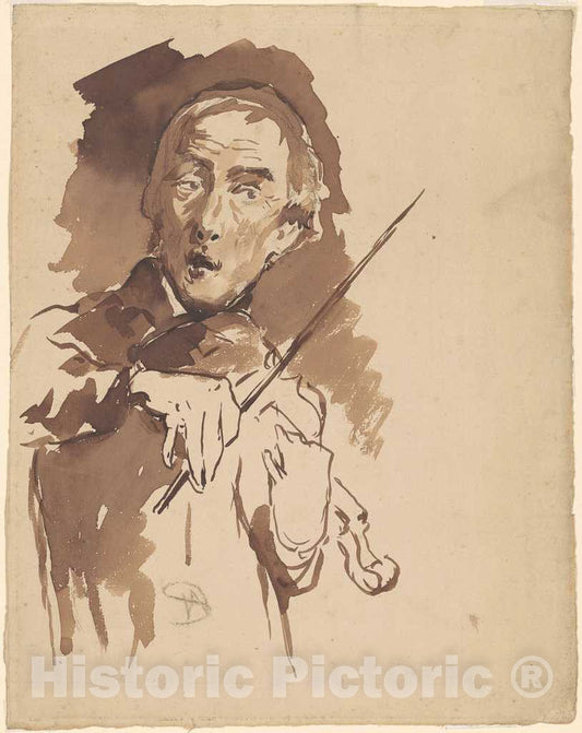 Art Print : Walter Shirlaw, Study for Toning The Bell, c. 1874 - Vintage Wall Art