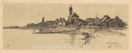 Art Print : Otto Henry Bacher, Schwabelweiss, 1879 - Vintage Wall Art
