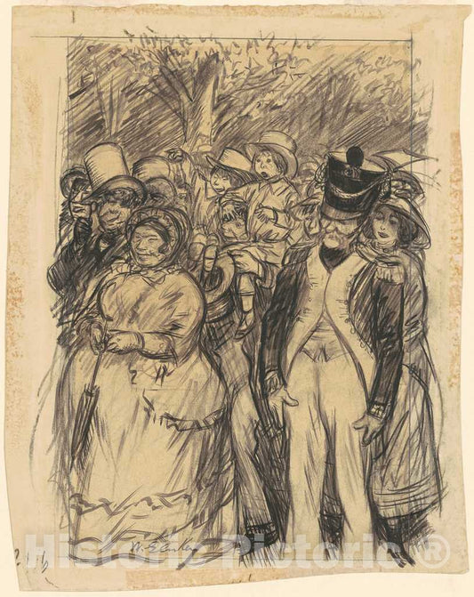 Art Print : William Glackens, Papa, Carry Meâ€”Take Me Up in Your Arms, c. 1904 - Vintage Wall Art